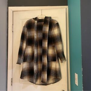 SHEIN Checkered Coat